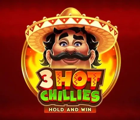 3 Hot Chillies slot visual from 3 Oaks Gaming available on fairspinpt.pt