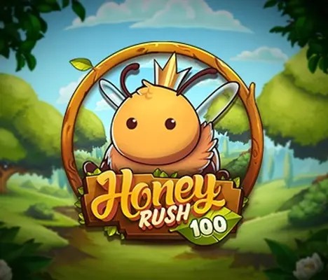 Honey Rush 100 online game logo by Play’n GO on fairspinpt.pt
